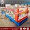 Trapezoidal roof panel curving machine, roof tile making machine