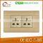 aluminum 3gang push button wall switch