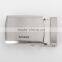 Company logo plain flat metal belt buckle backs easy release