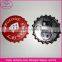 Creative Promotional Gifts Bottle Cap Shaped Metal Magnetic Bottle Openers