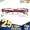 Artistic Candy Stripe Acetate Frame Rainbow Color Spring Hinge Eyeglasses 312SL5-8001