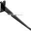 12" Black Gridwall Shelf Bracket Requires No Mounting Hardware