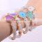 Mix Color Quartz Stone Druzy Bracelets Matte Frosted Agate Beads Bracelets