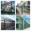 Crimp top diamond shape Polyester Powder Coated zinc steel fence /picket fencing