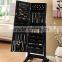 MDF wooden mirrored jewelry cabinet made in China