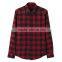 Mens Plaid Shirt Long Sleeve Shirt Heavy Cotton Flannel Shirt