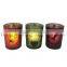 Home decoration small glass candle jar