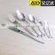 Stainless steel silver cutlery wholesale with gold plated flatware factory