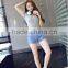 Korean Plus Size Thin Slim-fit High Waist Female Denim Shorts Retro Blue