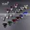 Yijia crystal furniture hardware brush nickel crystal cabinet handle