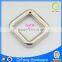 Q-6739 decorative pin belt buckle for bags metal buckle supplier shiny silver