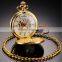 Vintage Golden Analog Pendant Mechanical Fob Chain Pocket Watch