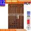 High quality and good price one and half door leaf frontsteel wood security door