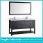 Contemporary Espresso Bathroom Vanity Nature Marble Top