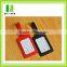 New design fashion hot sale leather rubber luggage customized chalkboard name tags