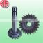 Agricultural machinery parts gears and gear shafts