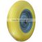 16inch 4.00-8 rib pattern flat free PU wheel for wheelbarrows
