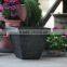 Plastic Pot Square Painted With Pattern