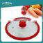 FDA approval multi size cooking pan lids silicone ring tempered glass pot cover
