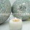 Silvery Crackle Tree Decoration Mirrored Carpet Hollow Glass Sphere