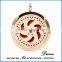 Classic aromatherapy essential oil diffuser locket perfume necklace pendant 316L stainless steel Plating