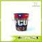 Digital Printed Waste Bin Faux Leather Open Top Trash Can For Kitchen