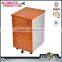 5 wheels Metal mobile pedestal professional office steel filling cabinet