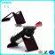 Custom hot bending single wine bottle display holder on desk for stores