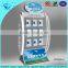 New design elegant L shape white acrylic cigarette display rack