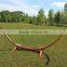 12-Feet Wood Hammock Arc Stand With Cotton Hammock Outdoor Garden Patio