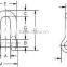 ATLI SKC-M4-G210 US type Screw Pin Anchor D Shackle