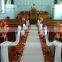Party decorative carpet runner/factory hot sale decorative white wedding runner/wedding carpet/mat exhib
