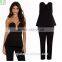 Off shoulder sleeveless flared top sexy jumpsuit