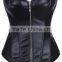 Manufacture price womens Leather Waist Trainer Corset/Bustiers for Weight Loss