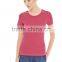 Cheaper basics blank cotton women red t-shirt