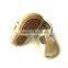 Gold hollow-out mary jane baby rubber sole moccasin shoes