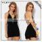 Women Slip Nightwear Sexy Backless Black Spaghetti Strap V-Neck Sleeveless Romper