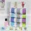 high quality striped yarn dyed breathable compressed bamboo fabric face towel
