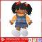 Cute cheap stuffed plush girl doll toy custom plush african dolls