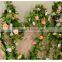 Artificial Fake Silk Rose Flowers Plant Rattan Vines For Wedding Arches Decor