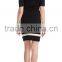 Fashionable pencil skirt Europe and Europe pure color splicing short-sleeved dress with buttock skirt PS03