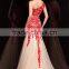 Elegant Sheath / Column Off-The-Shoulder Floor-length Lace prom Party dress evening dress P025
