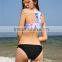 Hot Selling Swimwear Custom Women Bikini Swimwear Halter High Neck Bikini