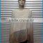 Wholesale new design fashion women two-tone knitted poncho