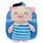 Blue color Hot Sale Soft Kids Stuffed Pig Backpack