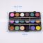 18 colors wholesale non-toxic watercolour cake,Box,21.8*14.5*1.8cm,cake, 2.8cm