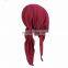 Plain Scarf Muslim Cap Stretch Cloth Covered Hat Chemotherapy Hat