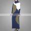 Islamic loose dress malaysia Indonesia bat sleeve long dress knitting navy blue dubai kaftan abaya muslim women maxi dress