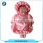 baby comforter education toy pink soft baby doll sleeping hand puppet