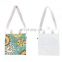 multi-colored printing canvas shoulder bag with zipper